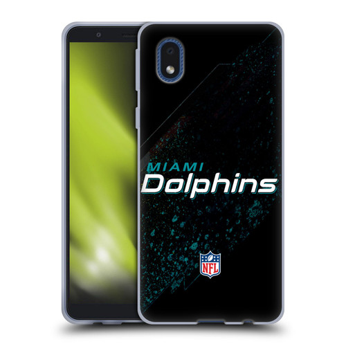 NFL Miami Dolphins Logo Blur Soft Gel Case for Samsung Galaxy A01 Core (2020)