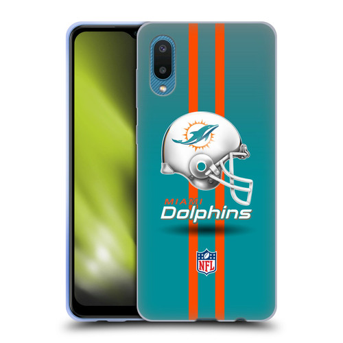 NFL Miami Dolphins Logo Helmet Soft Gel Case for Samsung Galaxy A02/M02 (2021)
