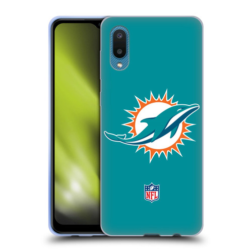 NFL Miami Dolphins Logo Plain Soft Gel Case for Samsung Galaxy A02/M02 (2021)