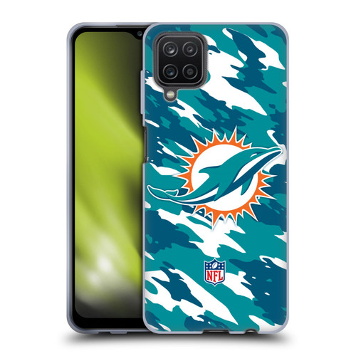 NFL Miami Dolphins Logo Camou Soft Gel Case for Samsung Galaxy A12 (2020)