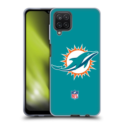 NFL Miami Dolphins Logo Plain Soft Gel Case for Samsung Galaxy A12 (2020)