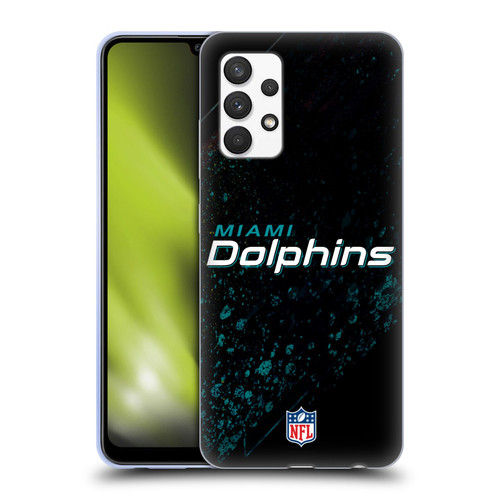 NFL Miami Dolphins Logo Blur Soft Gel Case for Samsung Galaxy A32 (2021)