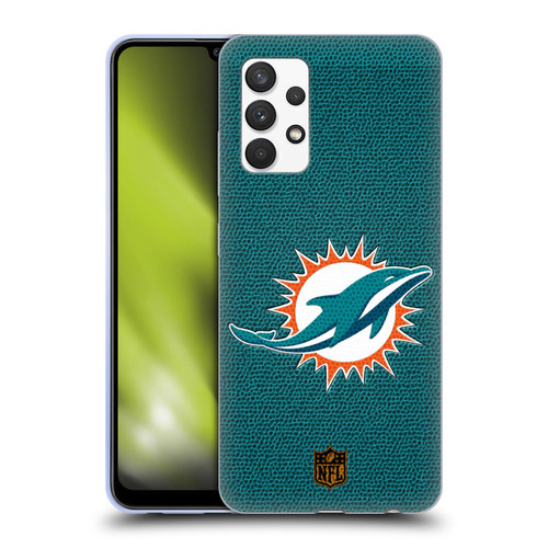 NFL Miami Dolphins Logo Football Soft Gel Case for Samsung Galaxy A32 (2021)
