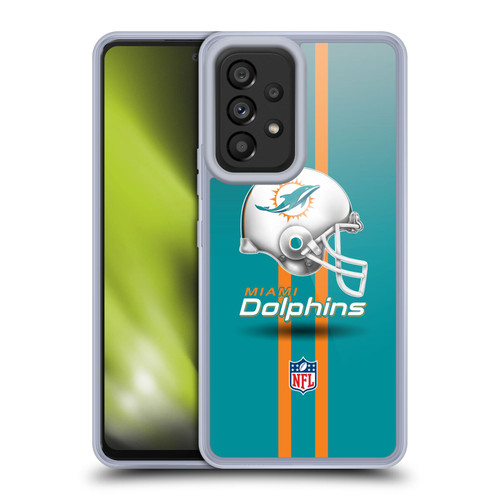NFL Miami Dolphins Logo Helmet Soft Gel Case for Samsung Galaxy A53 5G (2022)