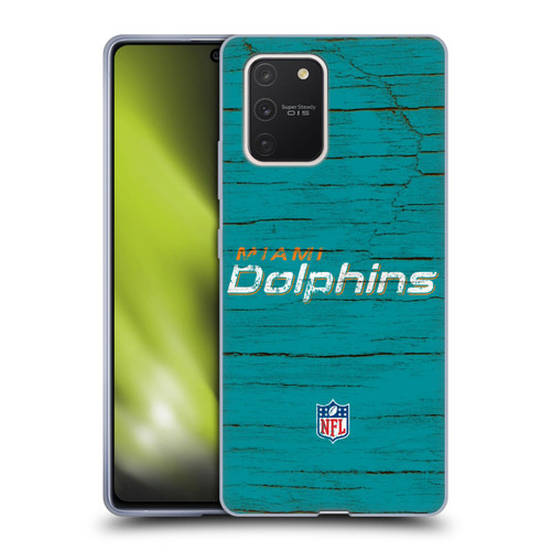 NFL Miami Dolphins Logo Distressed Look Soft Gel Case for Samsung Galaxy S10 Lite