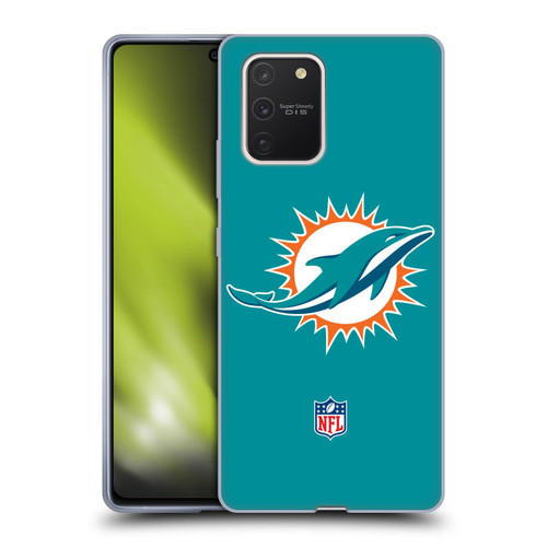 NFL Miami Dolphins Logo Plain Soft Gel Case for Samsung Galaxy S10 Lite
