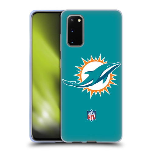 NFL Miami Dolphins Logo Plain Soft Gel Case for Samsung Galaxy S20 / S20 5G