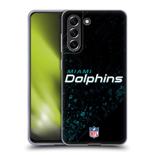 NFL Miami Dolphins Logo Blur Soft Gel Case for Samsung Galaxy S21 FE 5G