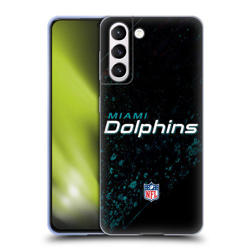 NFL Miami Dolphins Logo Blur Soft Gel Case for Samsung Galaxy S21 5G