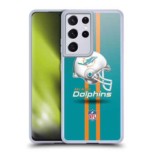 NFL Miami Dolphins Logo Helmet Soft Gel Case for Samsung Galaxy S21 Ultra 5G