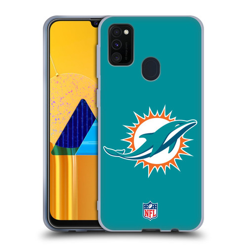 NFL Miami Dolphins Logo Plain Soft Gel Case for Samsung Galaxy M30s (2019)/M21 (2020)