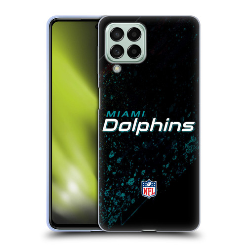 NFL Miami Dolphins Logo Blur Soft Gel Case for Samsung Galaxy M53 (2022)