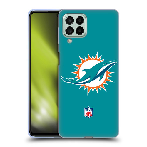 NFL Miami Dolphins Logo Plain Soft Gel Case for Samsung Galaxy M53 (2022)