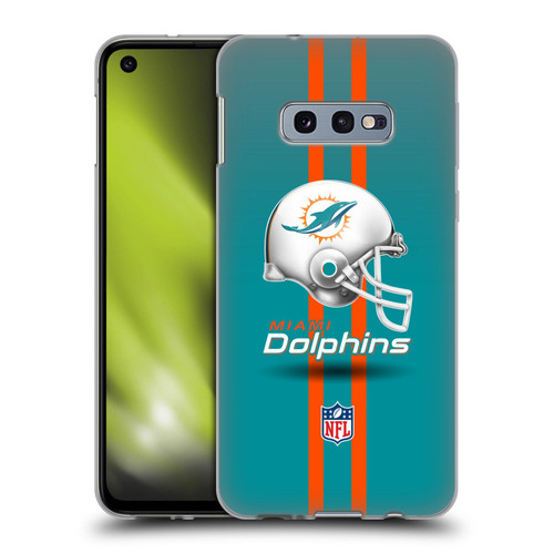 NFL Miami Dolphins Logo Helmet Soft Gel Case for Samsung Galaxy S10e