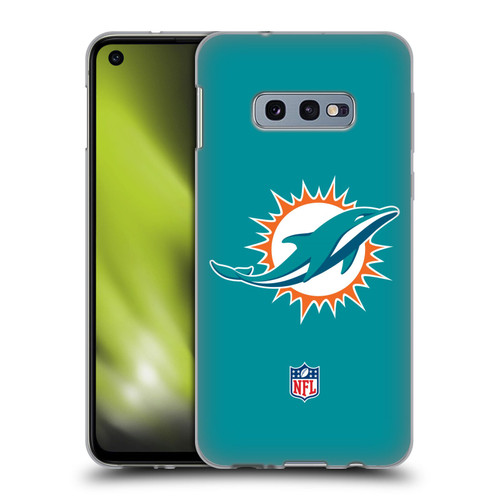 NFL Miami Dolphins Logo Plain Soft Gel Case for Samsung Galaxy S10e