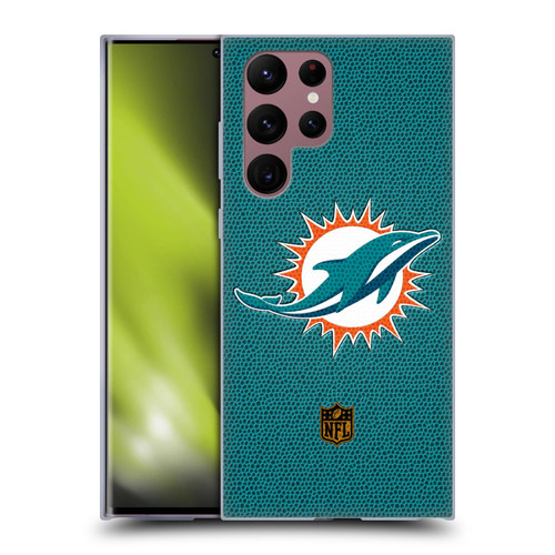 NFL Miami Dolphins Logo Football Soft Gel Case for Samsung Galaxy S22 Ultra 5G