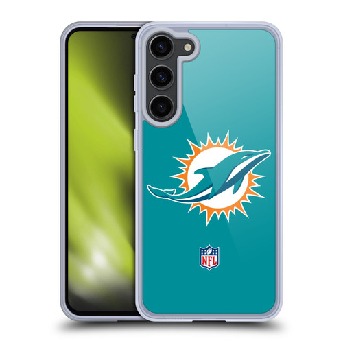 NFL Miami Dolphins Logo Plain Soft Gel Case for Samsung Galaxy S23+ 5G