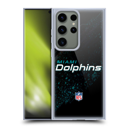 NFL Miami Dolphins Logo Blur Soft Gel Case for Samsung Galaxy S23 Ultra 5G