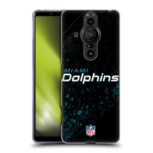NFL Miami Dolphins Logo Blur Soft Gel Case for Sony Xperia Pro-I