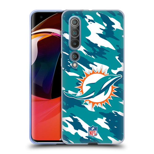 NFL Miami Dolphins Logo Camou Soft Gel Case for Xiaomi Mi 10 5G / Mi 10 Pro 5G