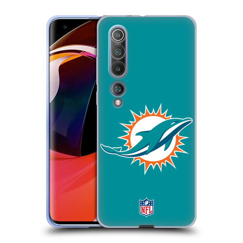 NFL Miami Dolphins Logo Plain Soft Gel Case for Xiaomi Mi 10 5G / Mi 10 Pro 5G