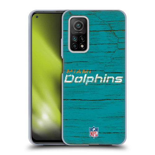 NFL Miami Dolphins Logo Distressed Look Soft Gel Case for Xiaomi Mi 10T 5G