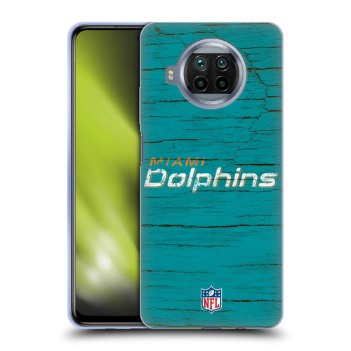 NFL Miami Dolphins Logo Distressed Look Soft Gel Case for Xiaomi Mi 10T Lite 5G