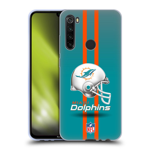 NFL Miami Dolphins Logo Helmet Soft Gel Case for Xiaomi Redmi Note 8T