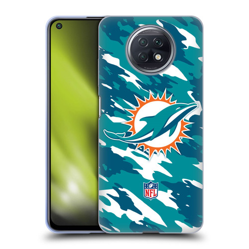 NFL Miami Dolphins Logo Camou Soft Gel Case for Xiaomi Redmi Note 9T 5G