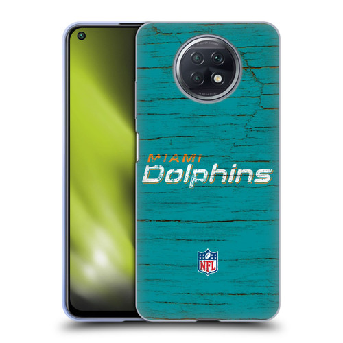 NFL Miami Dolphins Logo Distressed Look Soft Gel Case for Xiaomi Redmi Note 9T 5G