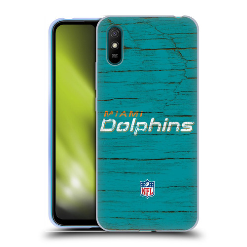 NFL Miami Dolphins Logo Distressed Look Soft Gel Case for Xiaomi Redmi 9A / Redmi 9AT