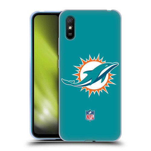 NFL Miami Dolphins Logo Plain Soft Gel Case for Xiaomi Redmi 9A / Redmi 9AT