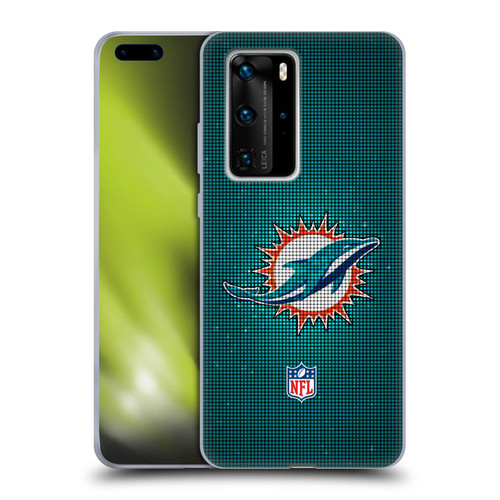 NFL Miami Dolphins Artwork LED Soft Gel Case for Huawei P40 Pro / P40 Pro Plus 5G