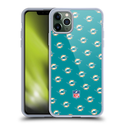 NFL Miami Dolphins Artwork Patterns Soft Gel Case for Apple iPhone 11 Pro Max