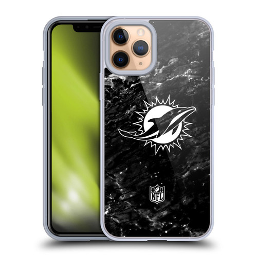 NFL Miami Dolphins Artwork Marble Soft Gel Case for Apple iPhone 11 Pro NFL Miami Dolphins Artwork Marble Soft Gel Case for Apple iPhone 11 Pro