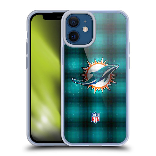 NFL Miami Dolphins Artwork LED Soft Gel Case for Apple iPhone 12 Mini