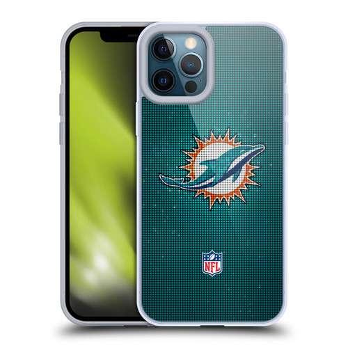 NFL Miami Dolphins Artwork LED Soft Gel Case for Apple iPhone 12 Pro Max