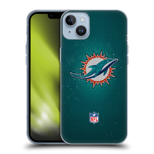 NFL Miami Dolphins Artwork LED Soft Gel Case for Apple iPhone 14 Plus