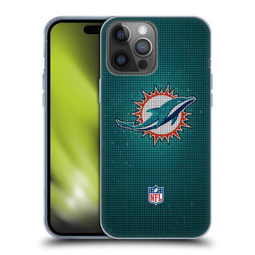 NFL Miami Dolphins Artwork LED Soft Gel Case for Apple iPhone 14 Pro Max