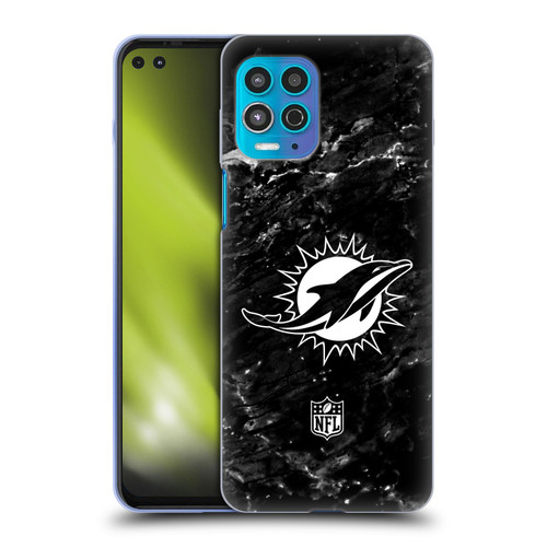 NFL Miami Dolphins Artwork Marble Soft Gel Case for Motorola Moto G100