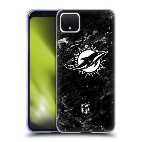 NFL Miami Dolphins Artwork Marble Soft Gel Case for Google Pixel 4 XL