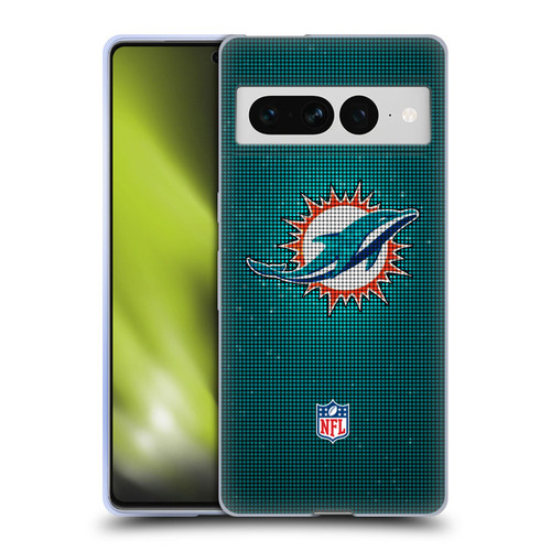 NFL Miami Dolphins Artwork LED Soft Gel Case for Google Pixel 7 Pro
