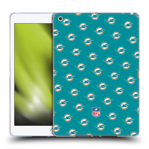 NFL Miami Dolphins Artwork Patterns Soft Gel Case for Apple iPad 10.2 2019/2020/2021