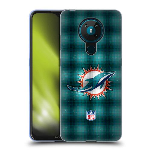 NFL Miami Dolphins Artwork LED Soft Gel Case for Nokia 5.3