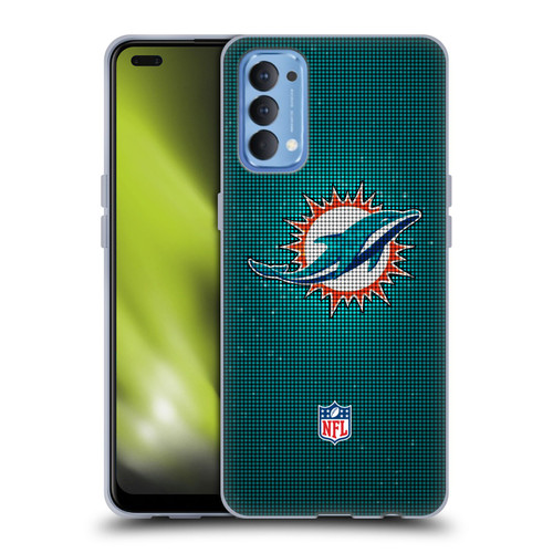 NFL Miami Dolphins Artwork LED Soft Gel Case for OPPO Reno 4 5G