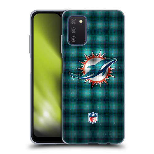 NFL Miami Dolphins Artwork LED Soft Gel Case for Samsung Galaxy A03s (2021)
