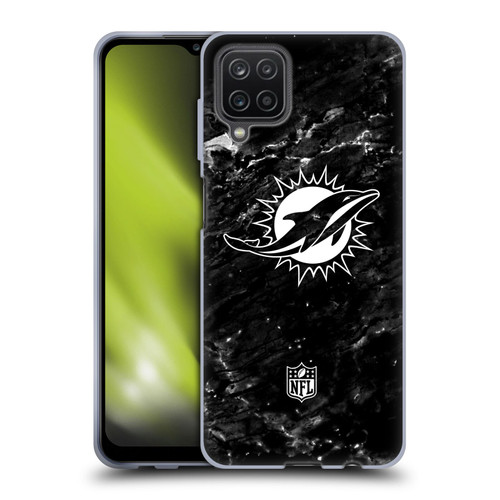 NFL Miami Dolphins Artwork Marble Soft Gel Case for Samsung Galaxy A12 (2020)