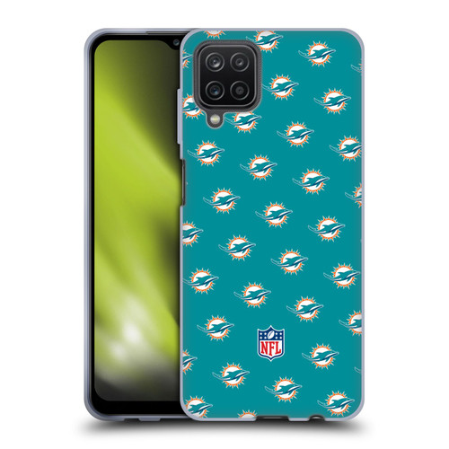 NFL Miami Dolphins Artwork Patterns Soft Gel Case for Samsung Galaxy A12 (2020)