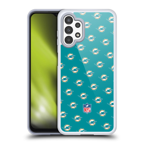 NFL Miami Dolphins Artwork Patterns Soft Gel Case for Samsung Galaxy A13 (2022)