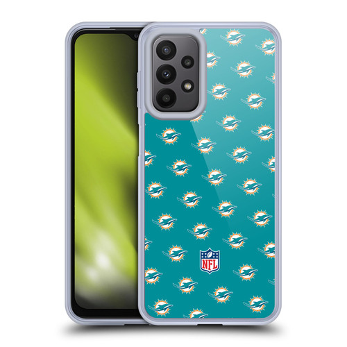 NFL Miami Dolphins Artwork Patterns Soft Gel Case for Samsung Galaxy A23 / 5G (2022)